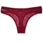 6 Pieces/set of Pure Cotton Underwear Women T-back Sexy Fashion Large Size Lace Solid Color Underwear