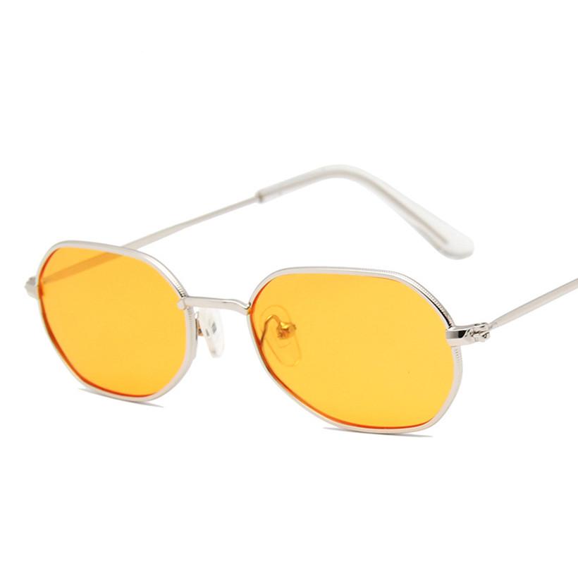 Round Sunglasses Women Fashion Luxury Barnd Designer Retro Metal Small Sun Glasses Vintage Yellow Gl