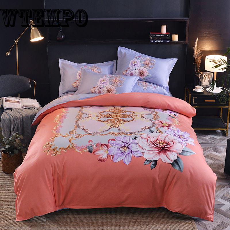 Cotton Bedding Sets Home Textile Bed Set Bedclothes with Bed Sheet Comforter Set Pillow Case