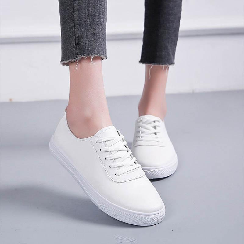 Soft-soled White Shoes Women's One-step Spring Autumn All-match Casual Flat Shoes Single Shoes