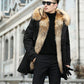 Men's Mid-length Mink Faux Fur Parker Clothing Fox Fur Thickened Liner Detachable Fur Coat