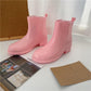Martin Rain Boots Ladies Non-slip Rain Boots Short Tube Fashion Style Outer Wear Rubber Waterproof Shoes
