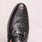 British Korean Men's Leather Shoes Formal Official Party Men's Shoes Leather Embossing Classic Luxury Mans Footwear