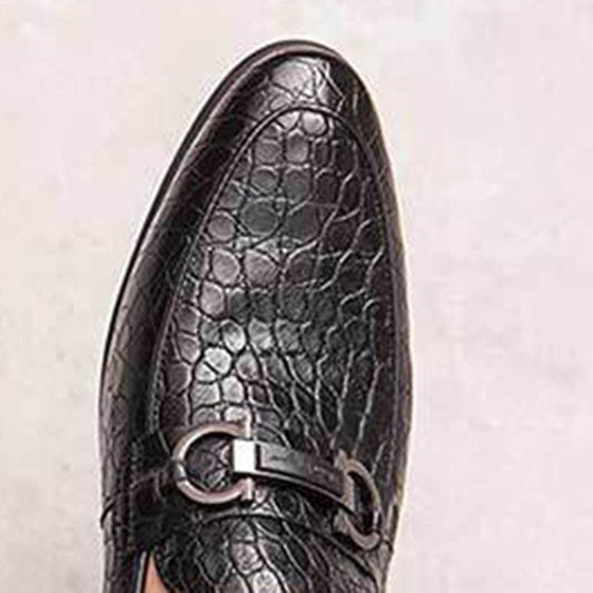 British Korean Men's Leather Shoes Formal Official Party Men's Shoes Leather Embossing Classic Luxury Mans Footwear