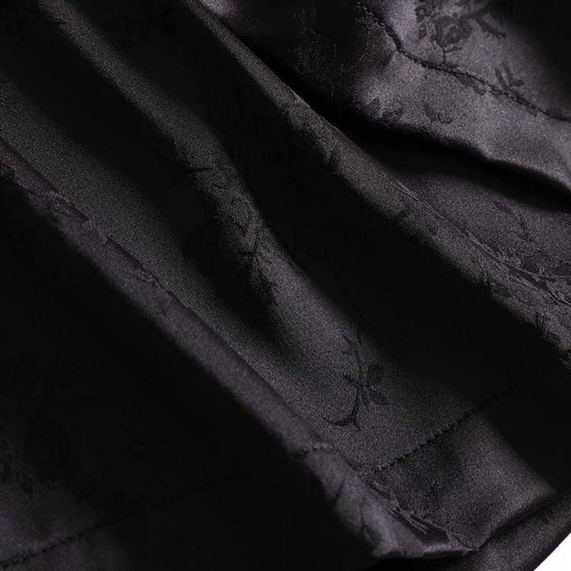 Women Loose Pants Black Plus Size Straight Casual Trousers Spring Autumn Fashion Floral High Waist Baggy Pants Women Bottoms