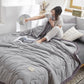 Double Spring and Autumn Thin Air-conditioning Quilt Cool Silk Summer Quilt Single Dormitory Quilt
