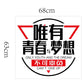 [Wall sticker ]Quote Saying Only Youth And The Dream Can Not Give Up Wall Stickers Office Company Ca