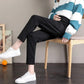 Pregnant Women's Pants Wear Fashion Large Harlan Pants In Spring and Autumn, Plush, Casual Straight Tube and Loose Abdomen In Winter