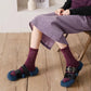 Three Pairs of Mink Fleece Socks Autumn and Winter Plus Fleece Thick Warm Floor Socks Women's Coral Fleece Home Sleep Socks