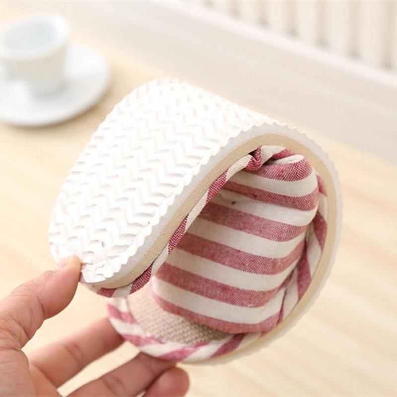 Women Indoor Slippers Floor Flat Shoes Spring Autumn Linen Flip Flops Home Slippers Female Comfortable Zapatillas de hombre New
