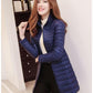 Winter Women Ultralight Thin Down Jacket White Duck Down Jackets Long Sleeve Warm Coat Parka Female Portable Outwear