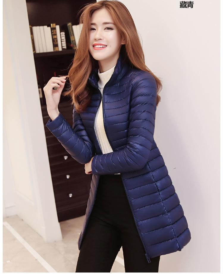 Winter Women Ultralight Thin Down Jacket White Duck Down Jackets Long Sleeve Warm Coat Parka Female Portable Outwear