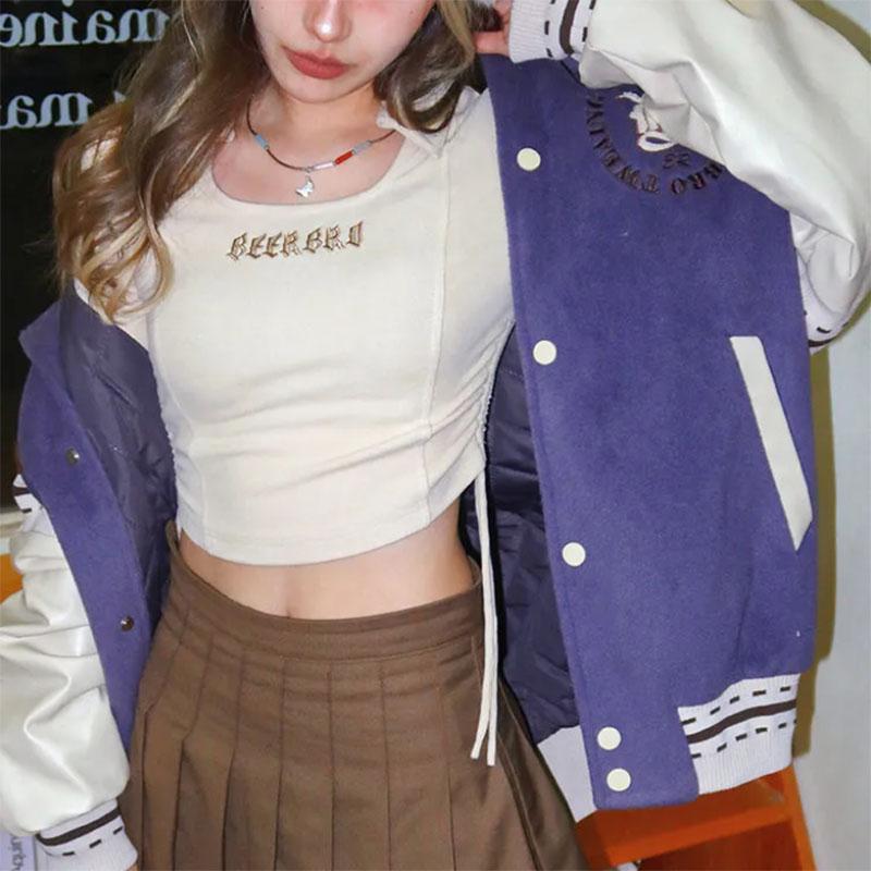 Retro Solid Color Long-sleeved Bottoming Shirt Women's Inner Strapping Tight Knitted T-shirt