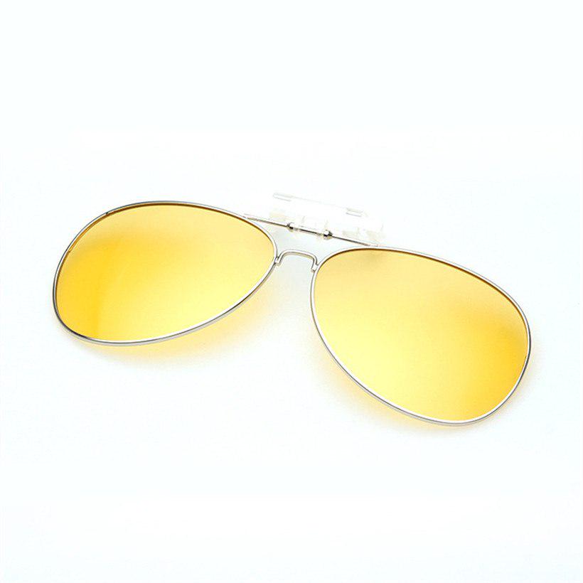 Polarized Clip on Sunglasses Men Women Pilot Sun Glasses Clip Myopia Night Driving Male Eyeglasses B