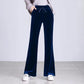 Autumn Winter Thick Gold Velvet Flare Pants Ladies Large Size Was Thin Wide Leg Pants Casual Pants