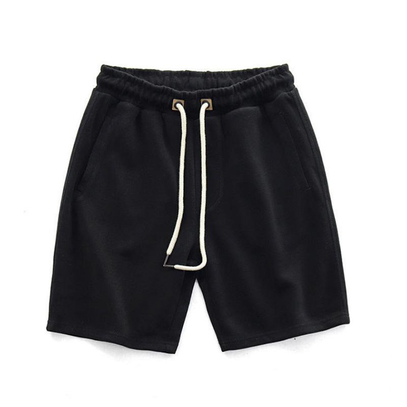 Knitted Shorts Men's Retro Cotton Do Old Lazy Elastic Waist Sports Loose Casual Five-point Pants Summer Men