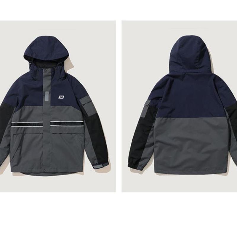 Men's Outdoor Jacket Winter Cold-proof Thick Windproof Waterproof Hooded Sports Jacket Ski Mountaineering Suit