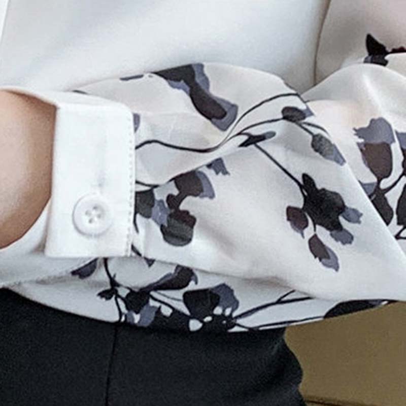 Spring and Autumn Clothes Slimming Top Women's Loose Long-sleeved Shirt All-match T-shirt