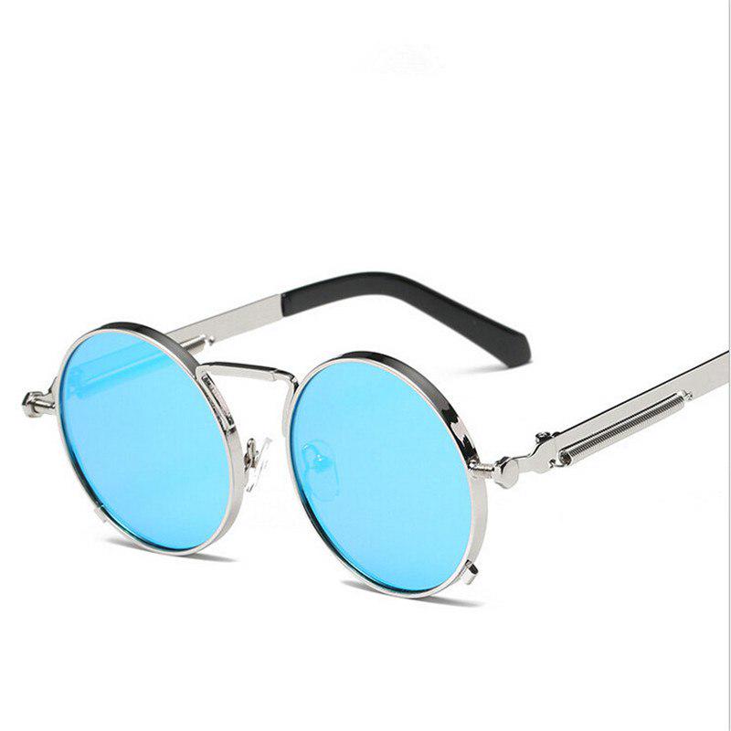 WTEMPO High Quality Metal Frame Round Sun Glasses For Men Women Fashion UV400 Clear Lens Mens Sungla