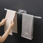 62CM Towel Rack Bathroom Simple And Seamless Storage Rack Bathroom Plastic Bow-shaped Towel Rack Creative Single Rod Towel Rack Slippers Rack Rag Rack