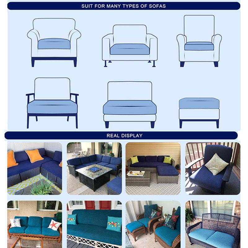 1/2/3/4 Seat Sofa Seat Cushion Cover for  Pets Kids Elastic Chair Cover Funiture Protector Thick Washable Removable Couch Slipcover Waterproof