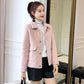 Non-shedding Casual Jacket Autumn and Winter Lapel Long-sleeved Sweater Thick Short Knitted Cardigan