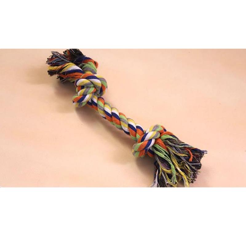 Pet Dog Cotton Rope Toy Teeth Molar Bite-resistant Rope Knot Toy Rope Teeth Rope Dog Toy Toy Dog Molar Puppies Dog Supplies Play Fun Chewing Toy