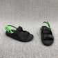 European Women's Shoes Summer Soft Leather Folds Color Matching Open Toe Flat Beach Sports Sandals Women