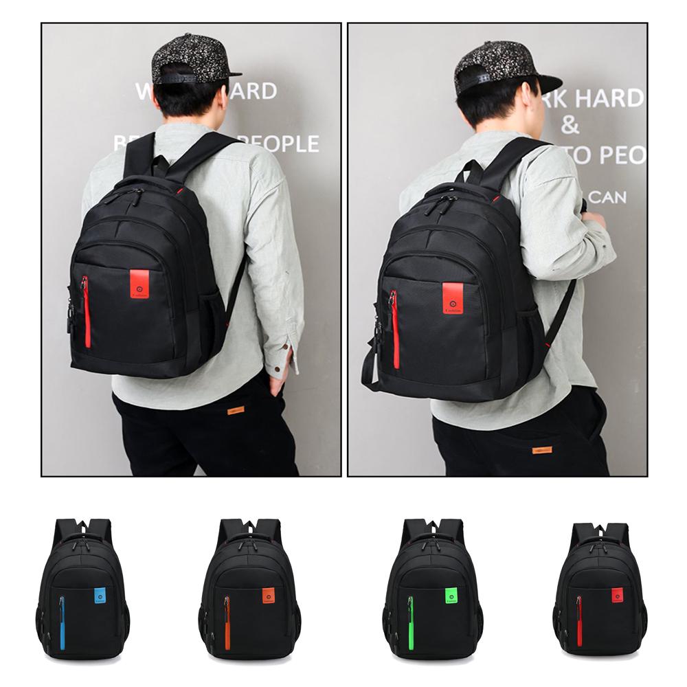 Men Large Capacity Backpack Travel Shoulder Bag Student Backpack Oxford Laptop Bag School Bag