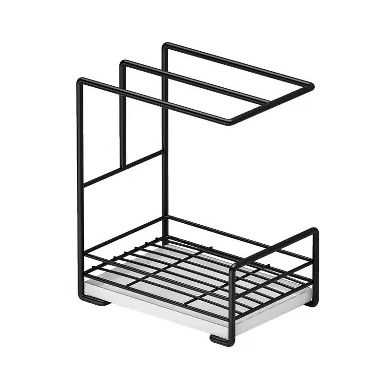 Kitchen Removable Rag Rack Sponge Holder Sink Organizer Multipurpose Shelf Countertop Wall Hanging Drain Rack Dish Cloth Storage Rack Sink Sink Shelf