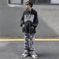 Men's Oversize Sweater All-match Hoodie Couple Hip-hop Lazy Style Loose Pullover Sweater Men and Women Loose Large Size Ins Style Long-sleeved Top