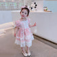 Cute Girl Dress Summer Princess Dress Girl Loli Style Show Skirt Cute Loli Skirt Puff Sleeve Lace Tutu Skirt Comfortable and Breathable Fabric