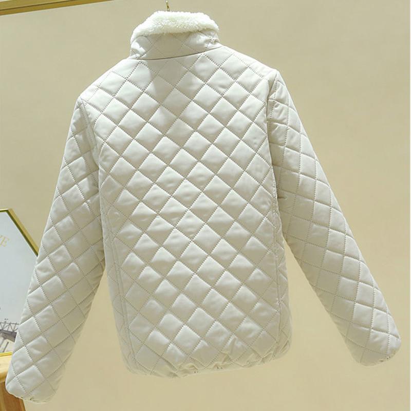 Lightweight Down Down Padded Coat Women's Fall Winter Padded Jacket Loose Short Hooded Stand Collar Coat