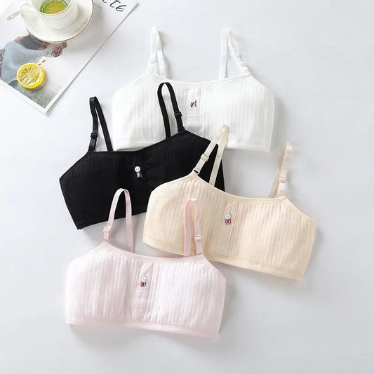 Cotton Girls Underwear Anti-bump Quilted Girls Vest Development Period 5-15 Years Old Primary School Students Sling