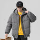 Winter Japanese Style Large Size Cotton-padded Jacket Korean Version of The Trend Loose Thick Coat Men's Drawstring Hooded Bread Suit Jacket Coat