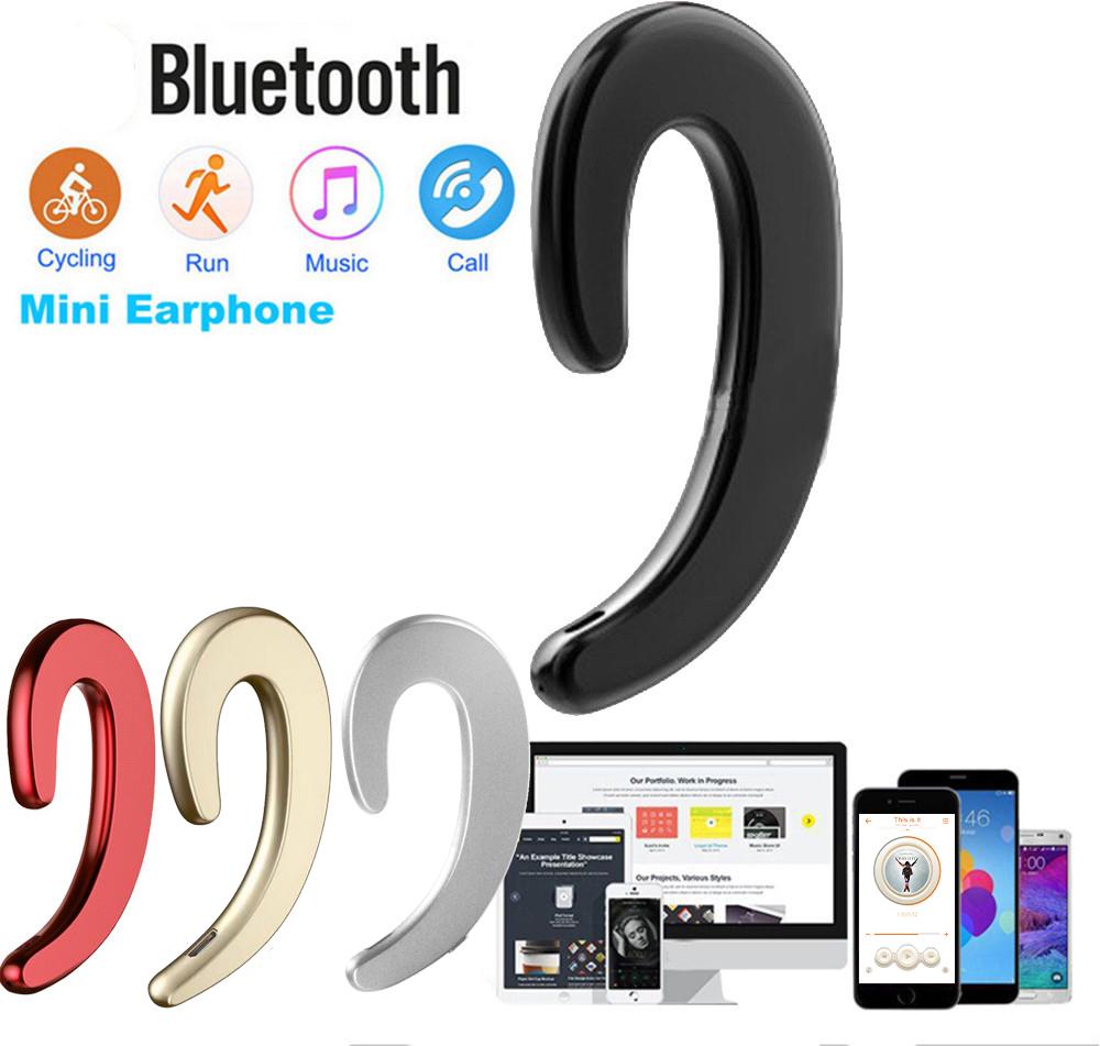 Bluetooth 4.1 Bone Conduction Earphone Sport Car Driver Earhook Wireless Bluetooth Headset with Mic
