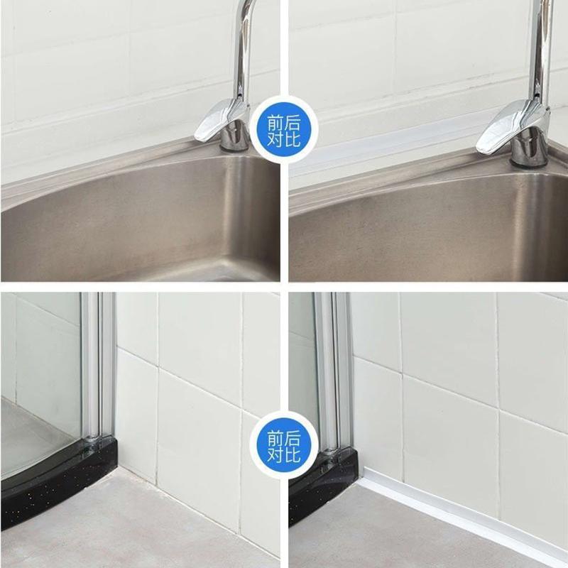 Sealing Strip Tape Sink Bath White PVC Self Adhesive Waterproof Wall Sticker for Bathroom Kitchen Beautiful Seam