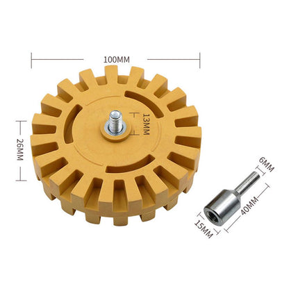4 Inch Rubber Car Polishing Wheel Decal Sticker Removal Eraser Wheel Kit