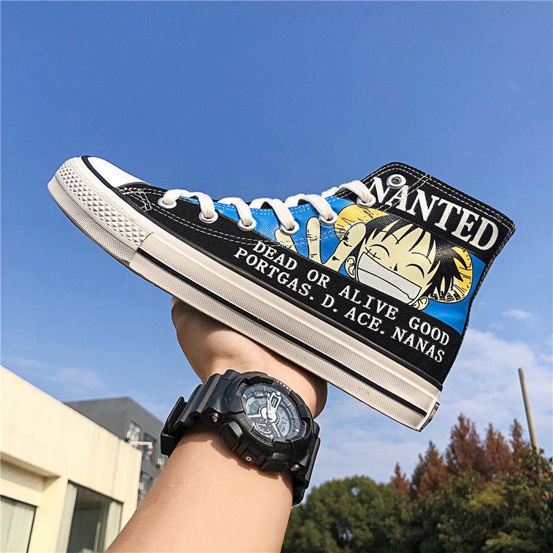 High-top shoes men Korean version of the tide shoes student canvas shoes men's shoes summer