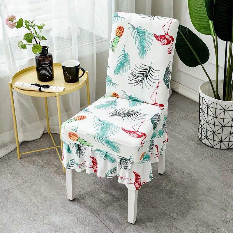Printing chair cover Slipcovers  Removable Dining seat Covers Hotel Banquet restaurant