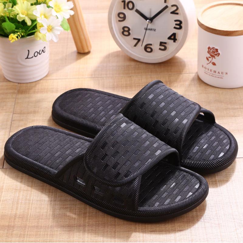Deodorant Non-slip Slippers Men's Summer Indoor Home Massage Bathroom Casual Sandals and Slippers for Outer Wear