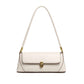 Baguette Bag Solid Color Pattern PU Leather Armpit Bag for Women Shoulder Handbags Lady Simple Hand Bag