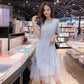 Dress Female Student Korean Version Loose Large Size Net Yarn Fairy Skirt Summer Small Fresh T-shirt Long Dress
