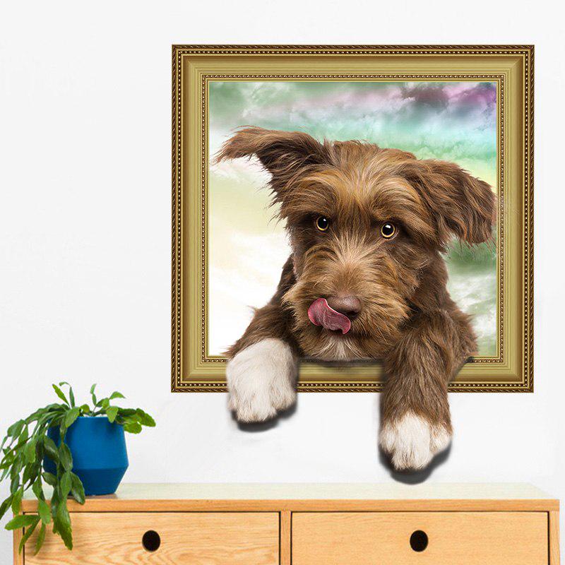 Stickers Vivid and Cute Dog Living Room Bedroom Children's Room Pet Shop Background Decorative Wall Stickers Removable