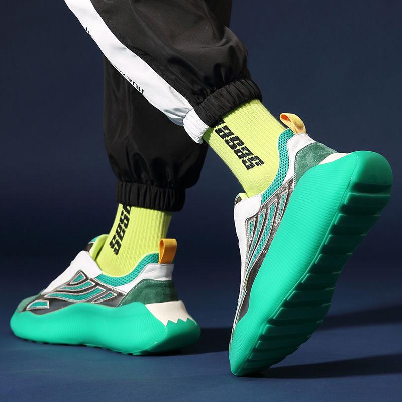 Daddy Shoes Men's Leather Shoes Men's Korean Version Sports Board Shoes Casual Fashion Men's Shoes