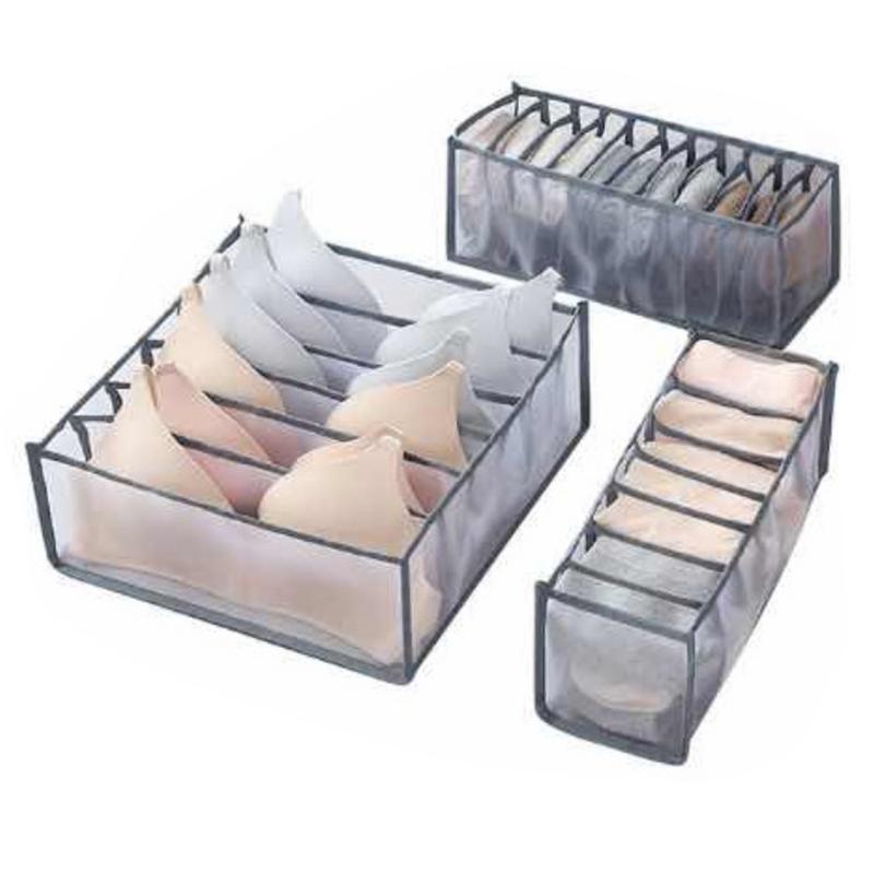 3PCS Anti-dust Wardrobe Clothes Storage Box Foldable Home Storage Organizer Bags Portable Storage Bags