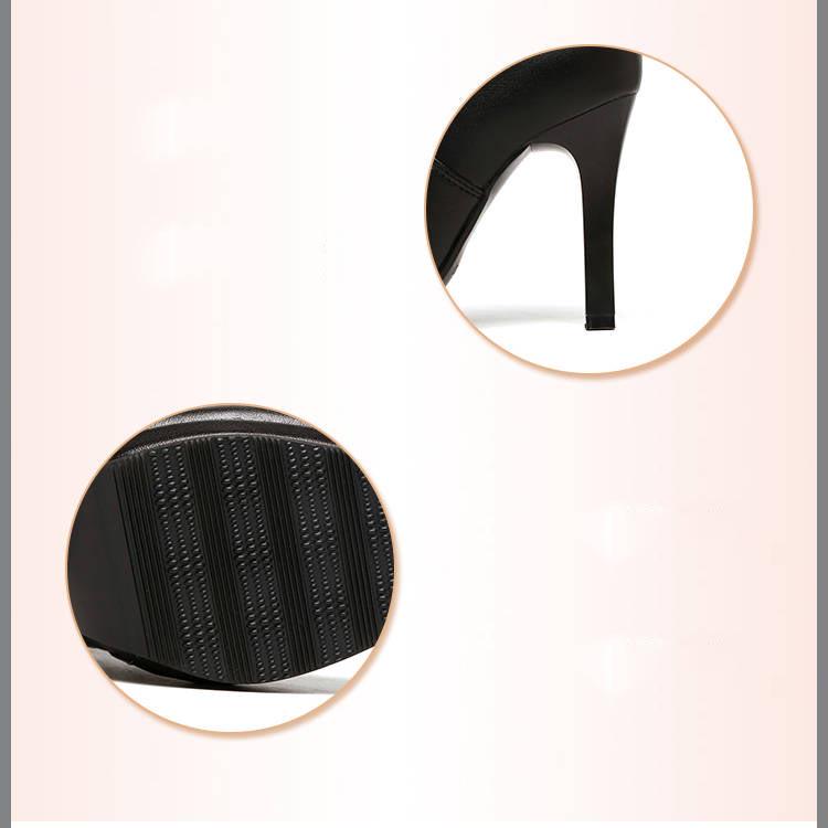 Women's Boots Fashion Pointed Toe Martin Boots Heels Cool Boots Wild Heels Sexy Shoes Botas
