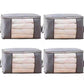4PCS Wardrobe Organizer Bag Quilt Dustproof Packing Bag Moving Organizing Bag Storage Box for Clothes Wardrobe Clothes Foldable Storage Bag