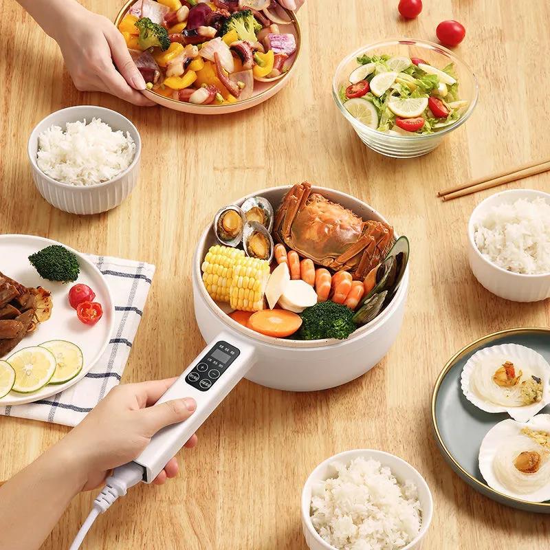 Household Multifunctional Integrated Small Electric Cooker Small Electric Heating Pot for Cooking Noodles Dormitory Student Electric Cooker