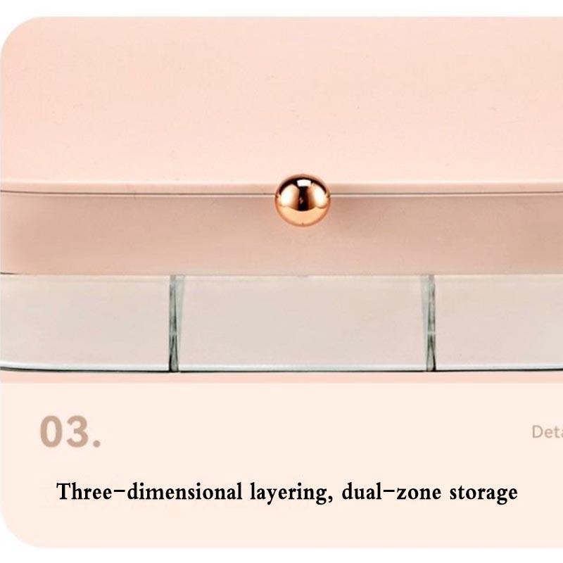 Jewelry Box Little Girl Waterproof Leather Can Carry Small and Exquisite Earrings Ring Necklace Jewelry Storage Box